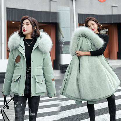 Tooling To Overcome The Thicker Loose Plus Size Women's Cotton-padded Jacket