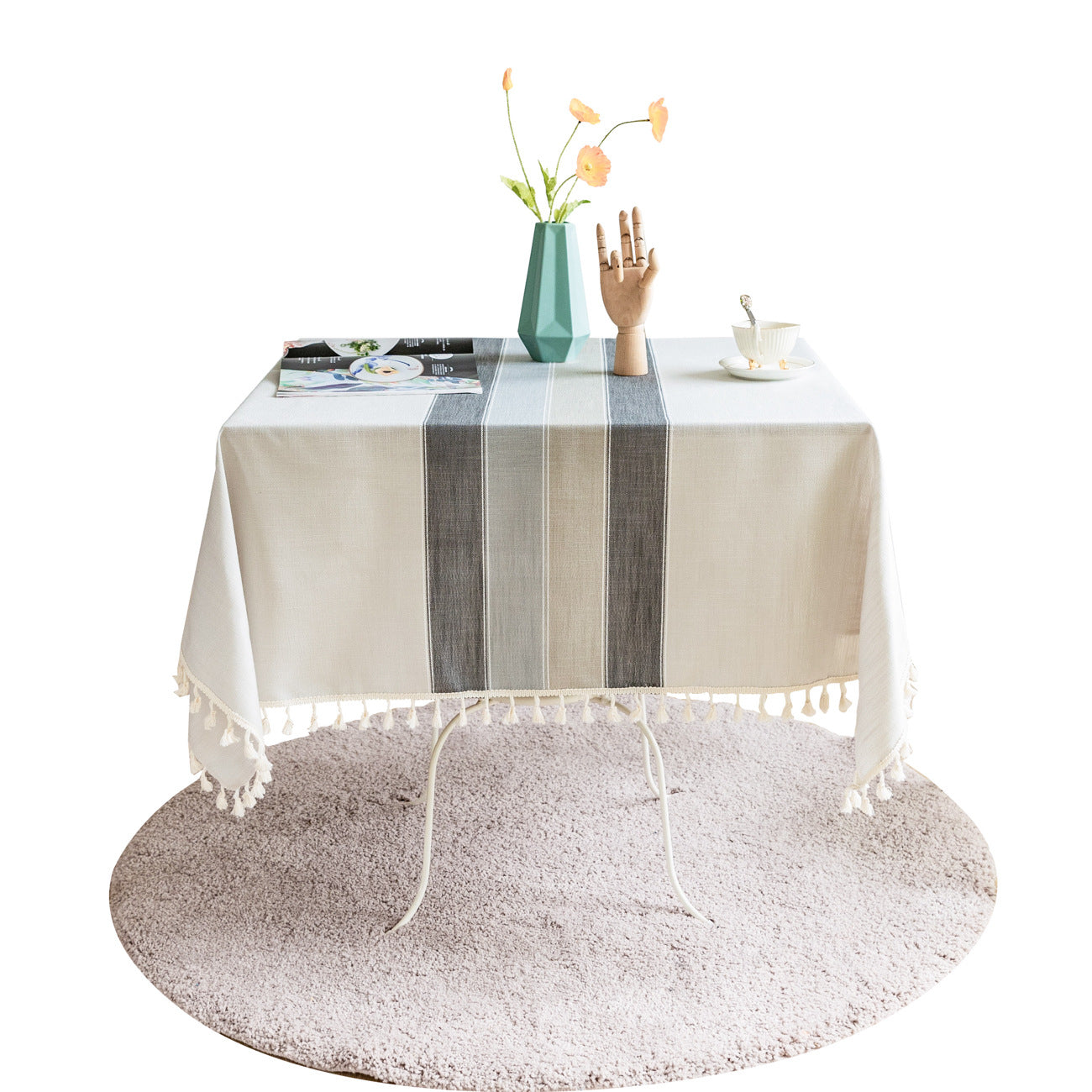 New Cotton And Linen Tassel Table Flag