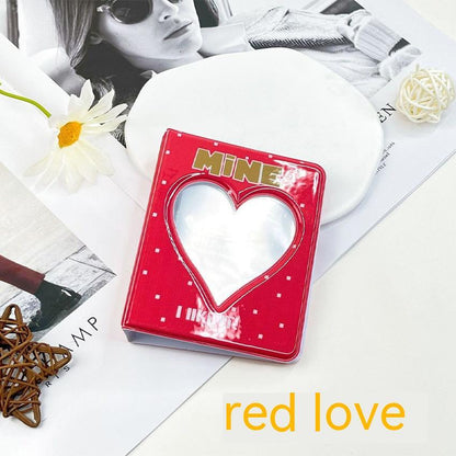 Cutout Love Mini Plug-in Album Business Card Album