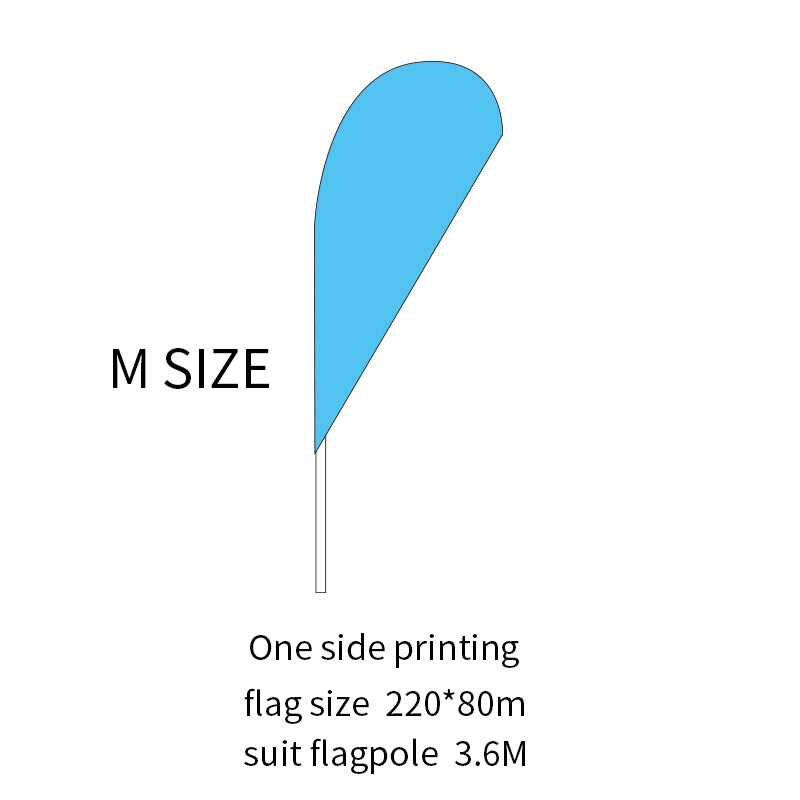 Custom Water Drop Flag Feather Flag Advertisement