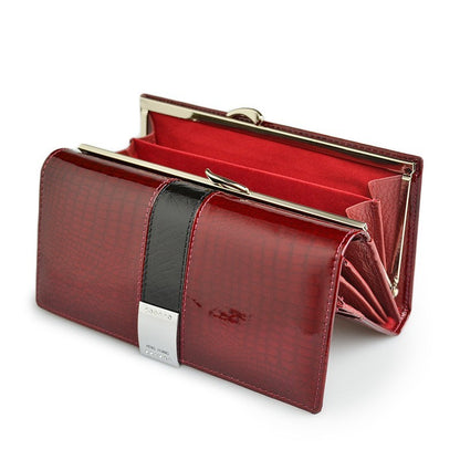 Women's leather wallet coin purse