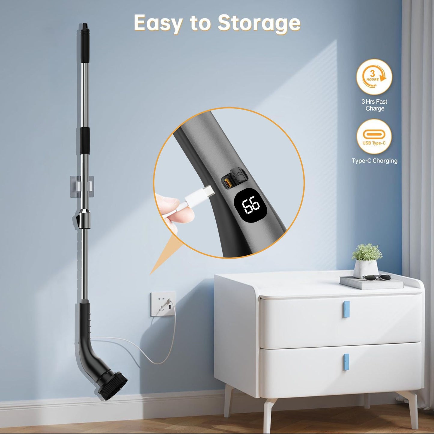 Electric Cleaning Household Kitchen Floor Brush