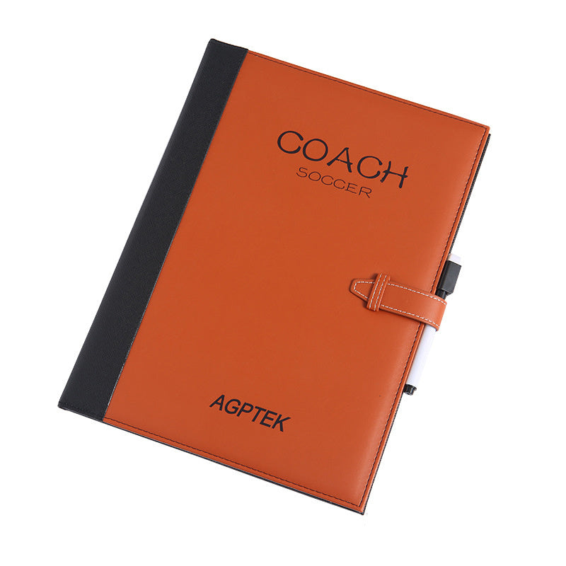 Football Tactics Board Plug-in PU Leather Cover Referee Teaching Board