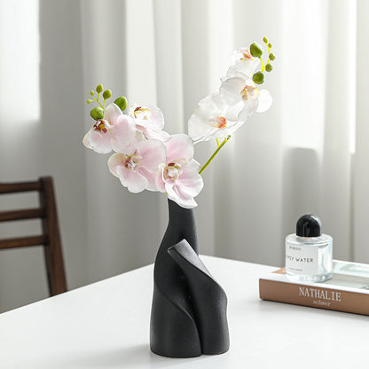 Nordic Creative Ceramic Double Vase Living Room Decoration Dried Flower