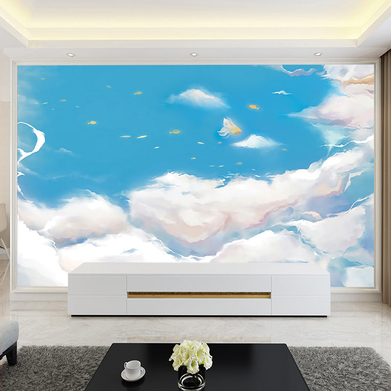Printed Waterproof Wallpaper For TV Backdrop Wall Mural