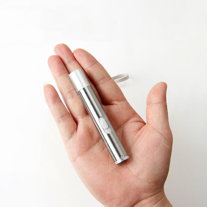 USB Rechargeable Mini Flashlight Laser Pointer