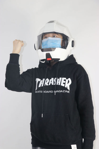 Almighty Guardian Mask Headgear Paper Molded Protective Cover