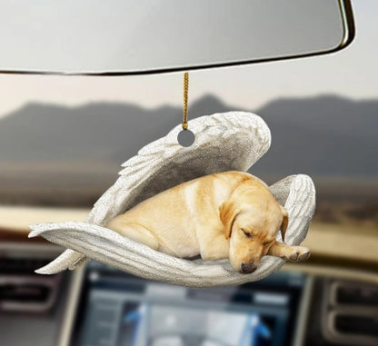 Car Pendant Sleeping Dog Angel Home Decor Acrylic Showcase Hanging Ornaments For Doors
