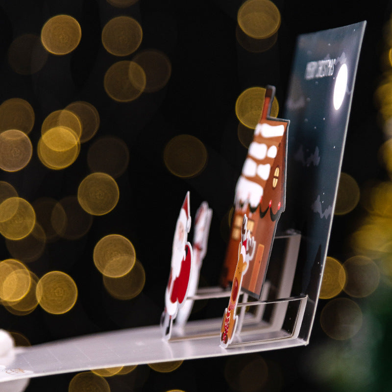 3D Three-dimensional Greeting Card Creative Christmas Eve