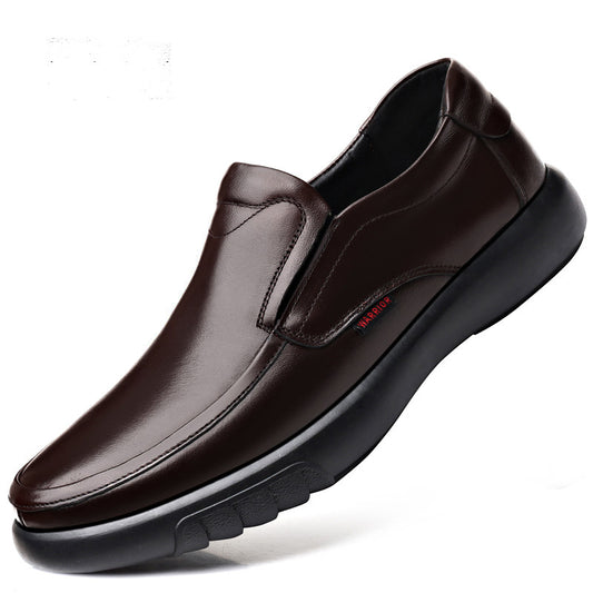 Men's casual plus size leather shoes