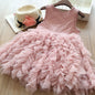 Fashion Girl's Multi-layer Net Yarn Girl Dress Cake Skirt