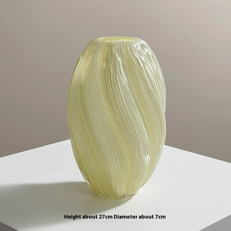Creative Cream Glass Vase Living Room Decoration