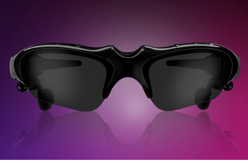 Black Music Stereo Bluetooth Glasses with Phone Wireless Earphones With Anti UV400 Polarizing Lens features
