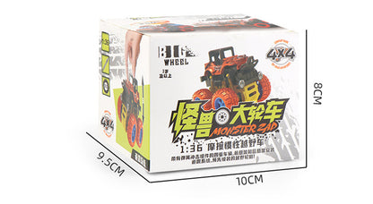 Children's Toy Stunt Off-road Vehicle Four-wheel Drive Inertial Off-road Vehicle Flip Dynamic Stunt Car Anti-drop Pull Back Car