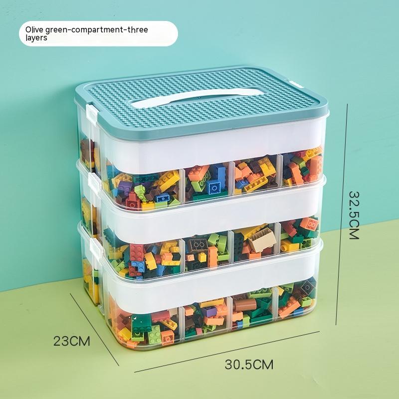 Children's Building Block Toy Parts Classification Storage Box