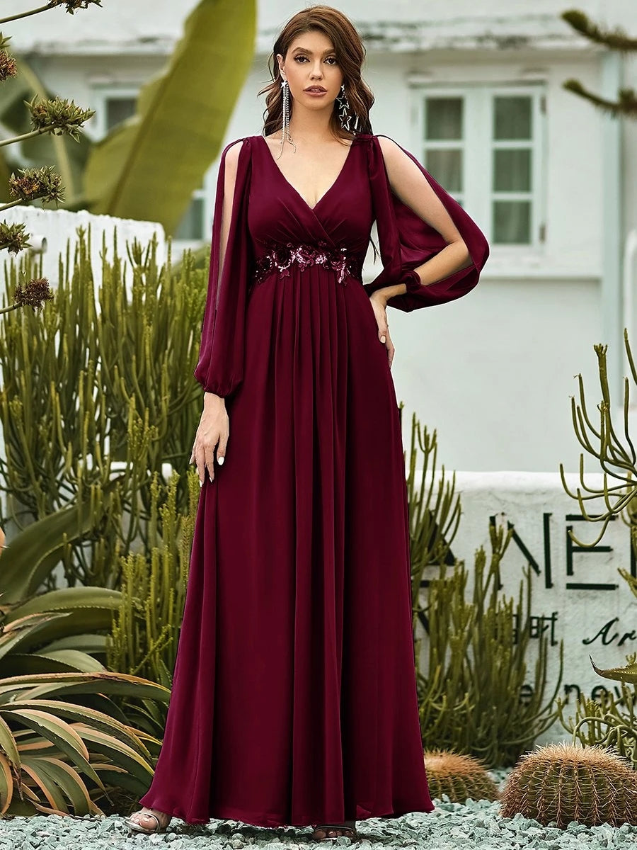 Burgundy Plus Size Dress Turned Inside Out