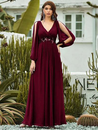 Burgundy Plus Size Dress Turned Inside Out