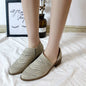 European and American hollow low heel women shoes - FLIPSTYLEZLLC
