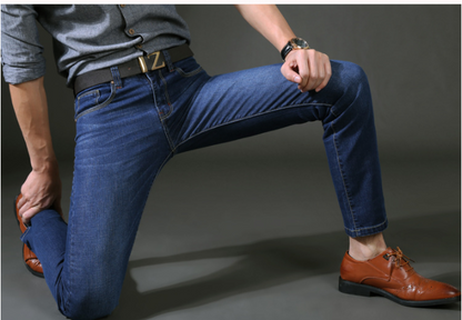 Mid-rise stretch men's jeans