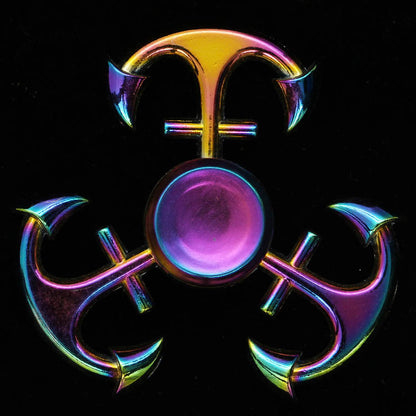 Electroplating colorful fingertip spinning top