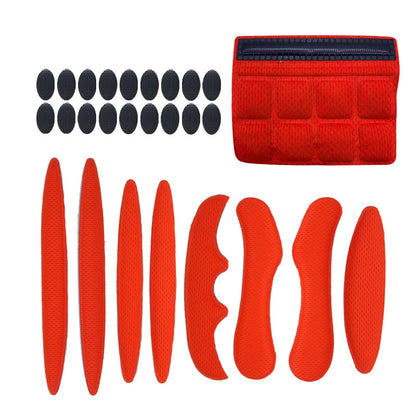 Cycling Bike Helmet Lining Universal Breathable Sponge Liner With Velcro Chin Pad Hot Press Molding