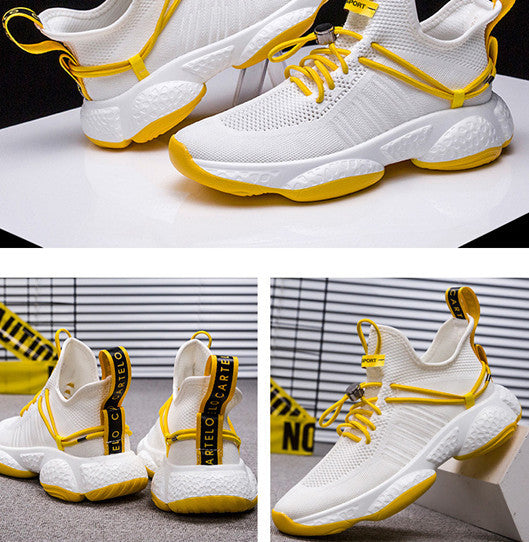 Real fly knitted men's shoes