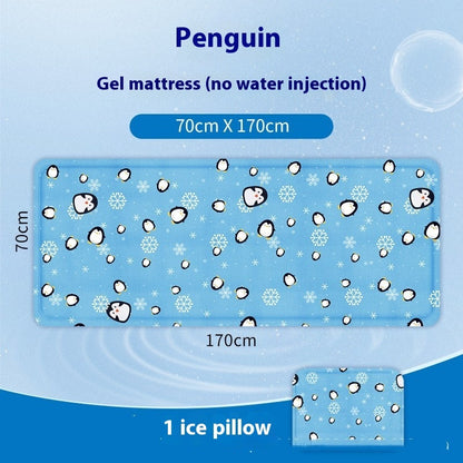 Gel Ice Pad Mattress Cooling Single PVC Cushion