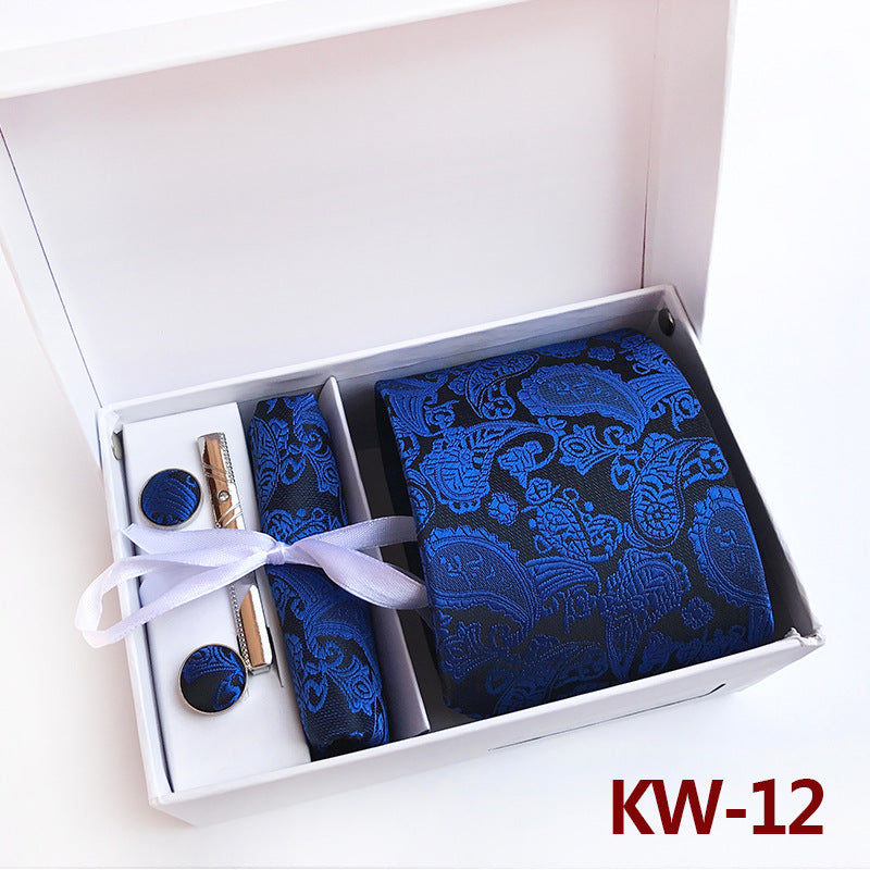 Men's Tie Gift Box 6 Piece Business Suit