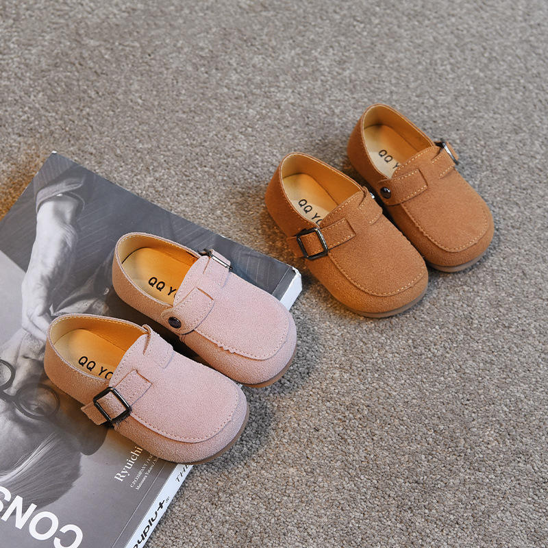 Children's Velcro Shallow Beanie Shoes Girls Daily Western Style Princess Shoes