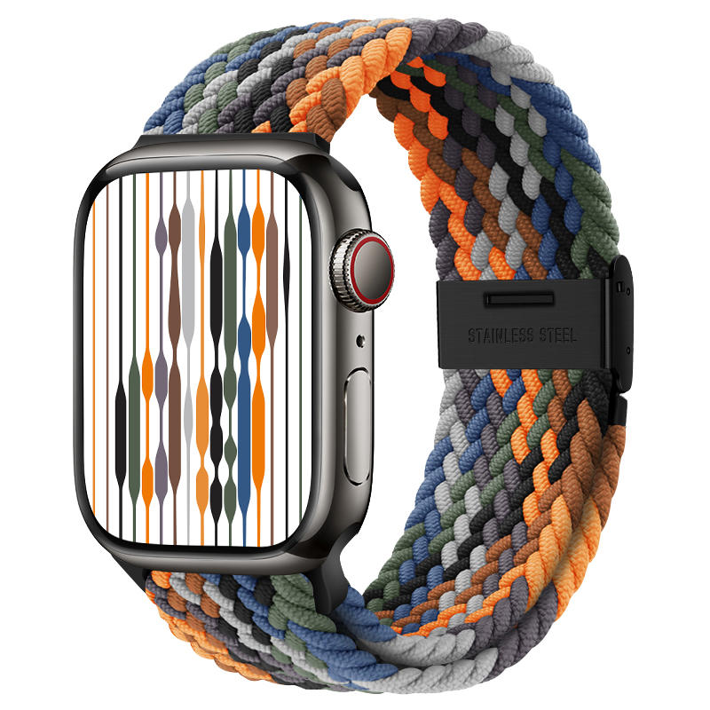 Creative Nylon Loop Elastic Woven Watch Strap