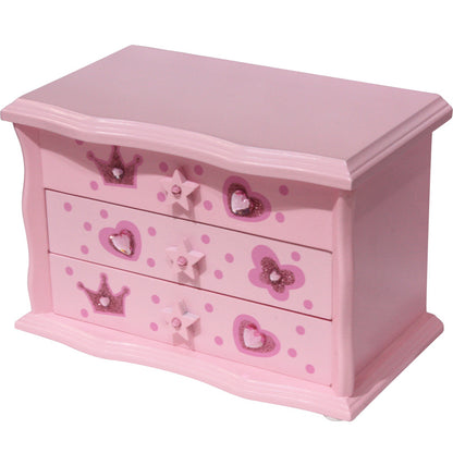 Children's Wooden Jewelry Storage Box Holiday Gift