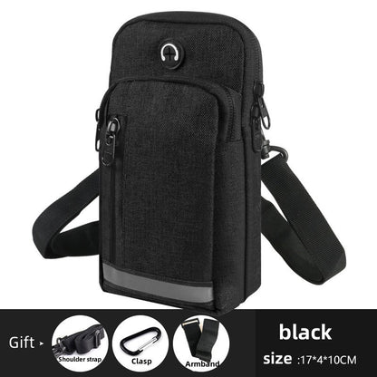 New Mobile Phone Waist Bag Men's Multi-functional Belt 65-inch Vertical Mobile Phone Bag Pannier Bag Shoulder Crossbody Arm Bag Men's And Women's Waist Bag Scooter Bag Waterproof