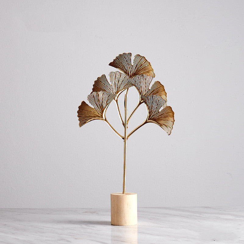 Iron Terrazzo Leaf Style Table Top Decoration