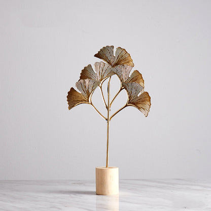 Iron Terrazzo Leaf Style Table Top Decoration