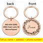 Round Metal Pet Brand Titanium Steel Brand