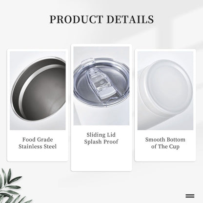 20oz Stainless Steel Car With Straw Cup