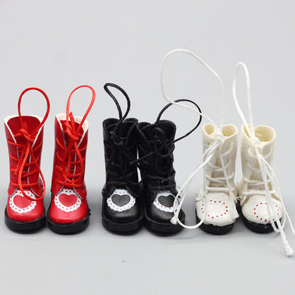 BJD Doll Boots Strap Printing Heart-shaped Doll Dress-up 41 Shoes