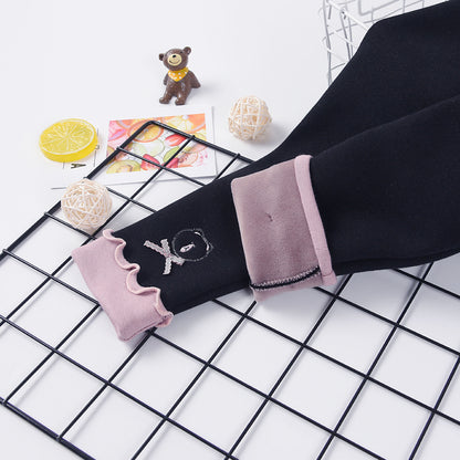 All-in-one fleece leggings