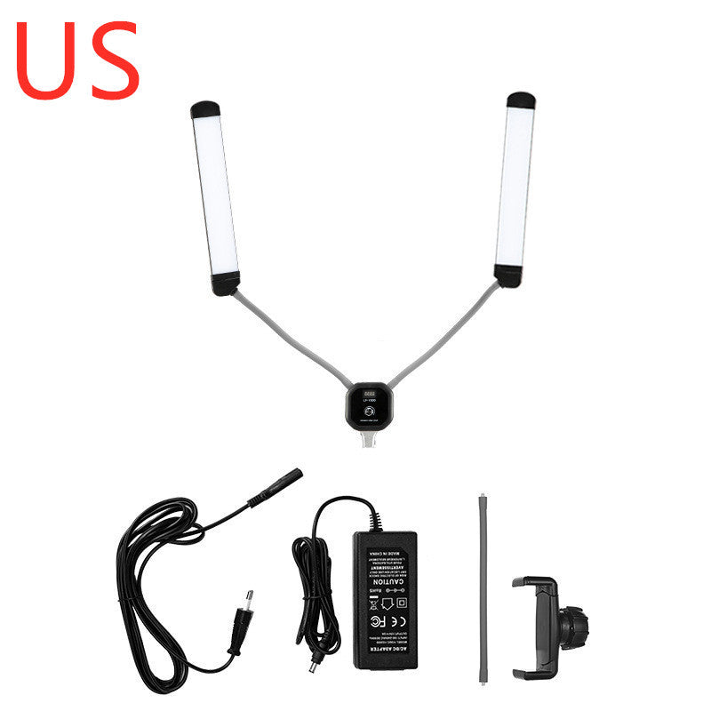 LED Double Head Photography Light 50W Double Arm Fill Light