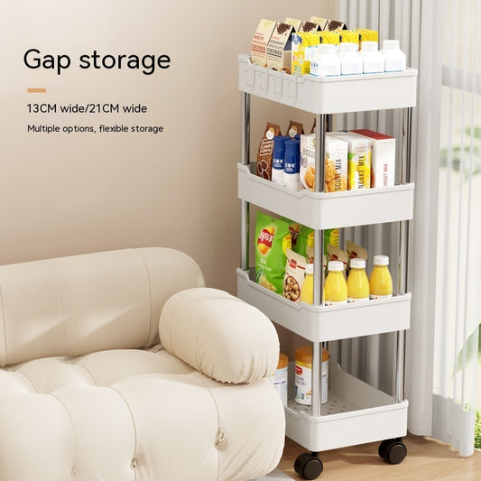 Trolley Rack Floor Multi-layer Bathroom Storage Rack