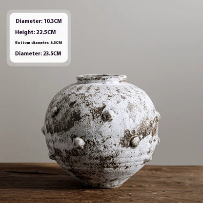 Vintage Ceramic Vase, Mid-ancient And Lonely Style Creative Distressed Ornaments