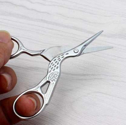 Retro Gold Crane Tailor Scissors