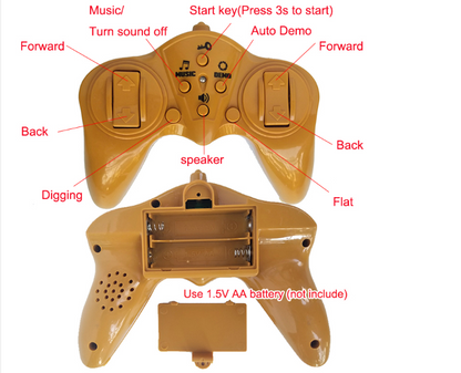 Wireless remote control excavator
