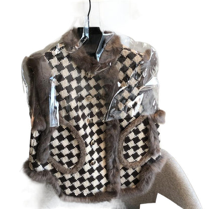 Fleece-lined Warm All-matching Loose Fur Collar Coat