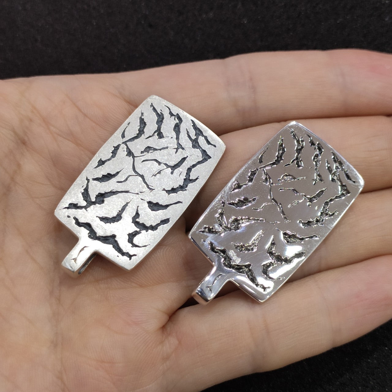 Sterling Silver Pendant Personalized Octagonal Star Square Sign