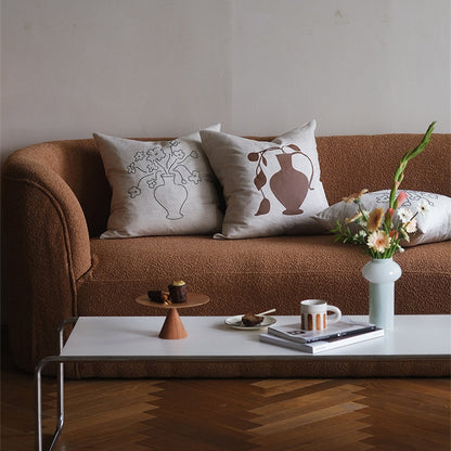 Linen Embroidery Removable And Washable Sofa Living Room Pillow