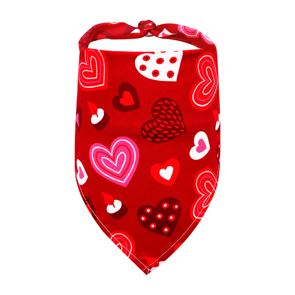 Pet Clothing Love Saliva Towel