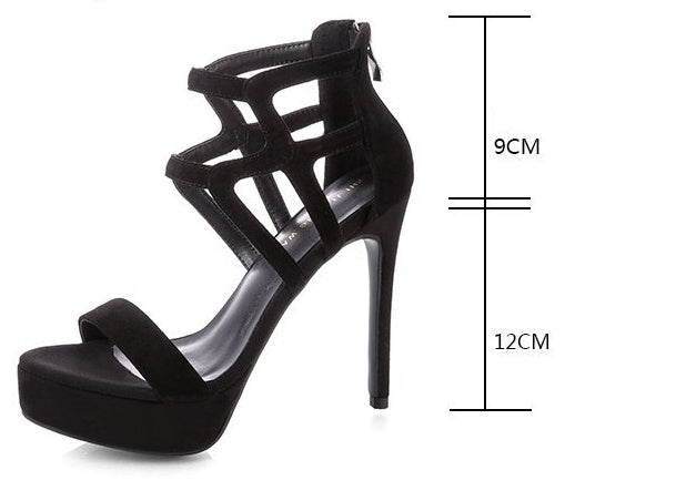 New size suede women's shoes with back zip