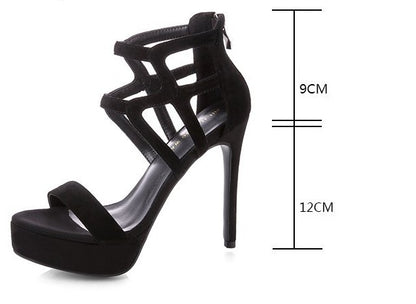 New size suede women's shoes with back zip