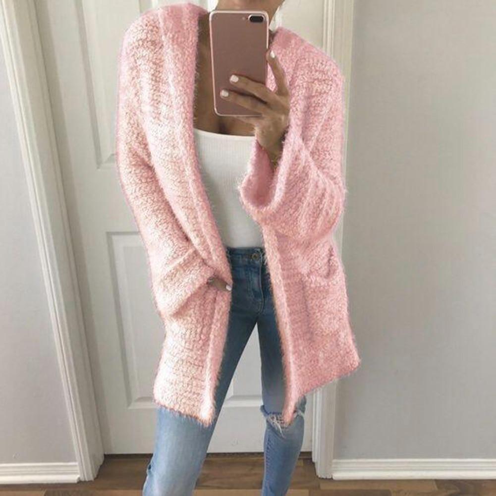 Plus size candy color plush long sleeves
